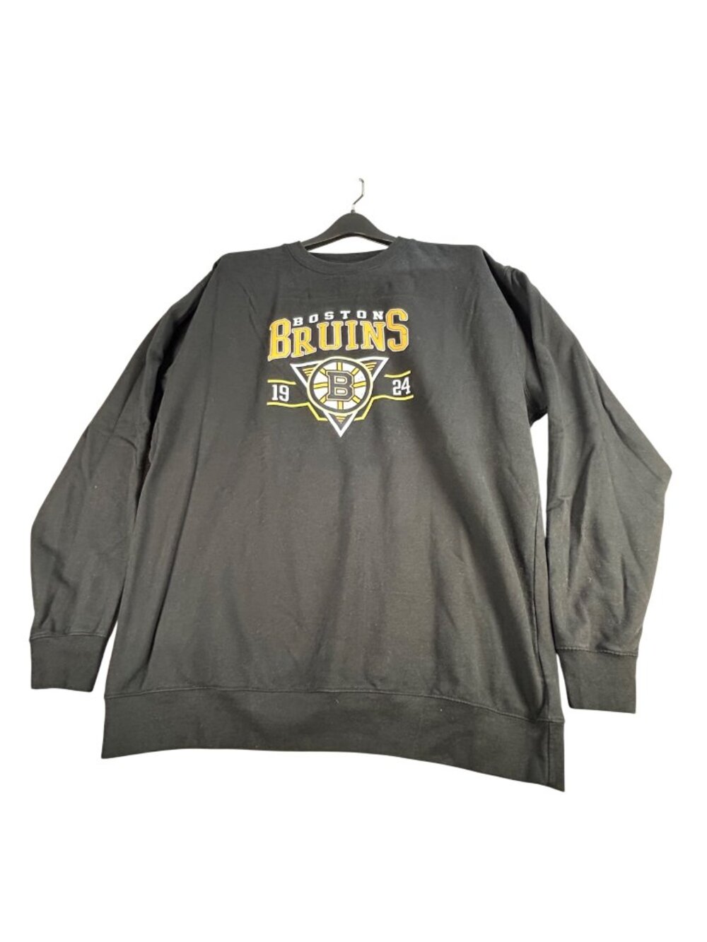 Boston Bruins NHL 1924 Black Long Sleeve Sweatshirt Mens 3XL Cotton Blend Hockey